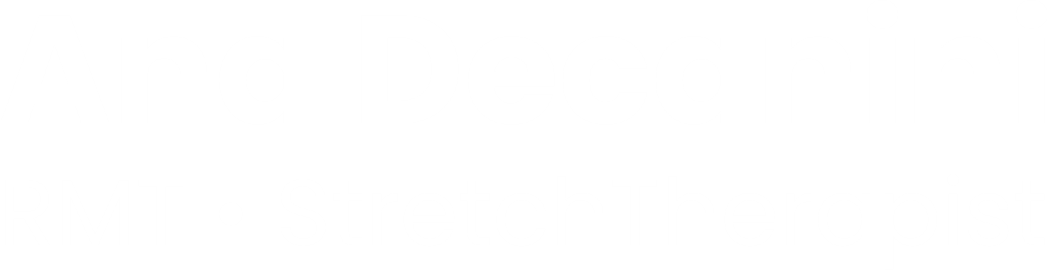 Ana Decanini LogoBranco _ RMT Stretch Therapist